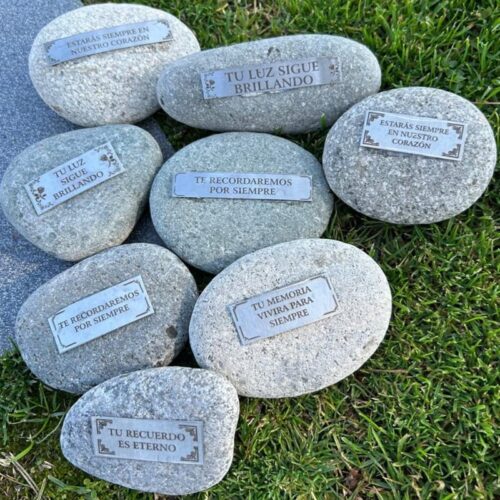 Placement of a Personalized Stone on the Grave